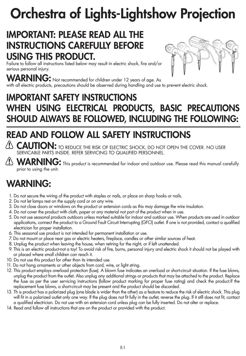 Gemmy Orchestra of Lights-Lightshow Projection quick start guide