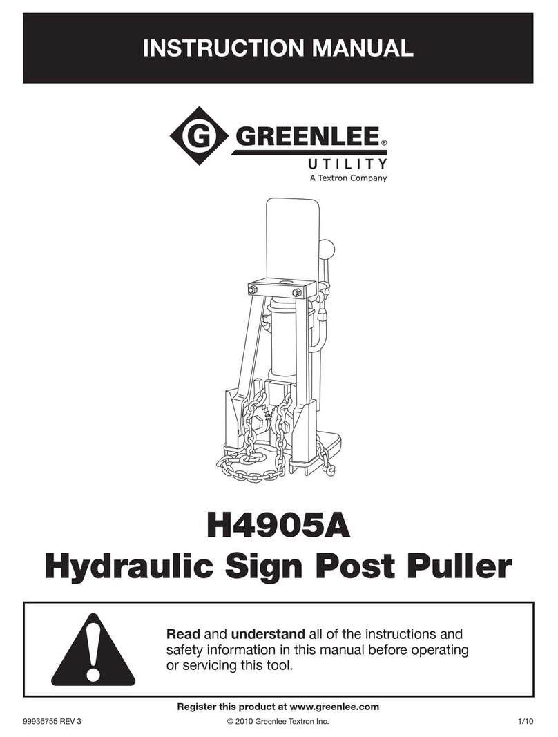 Textron Greenlee H4905A User manual