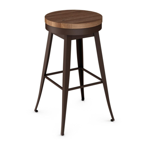Amisco Grace Backless Swivel Stool 42414 User manual