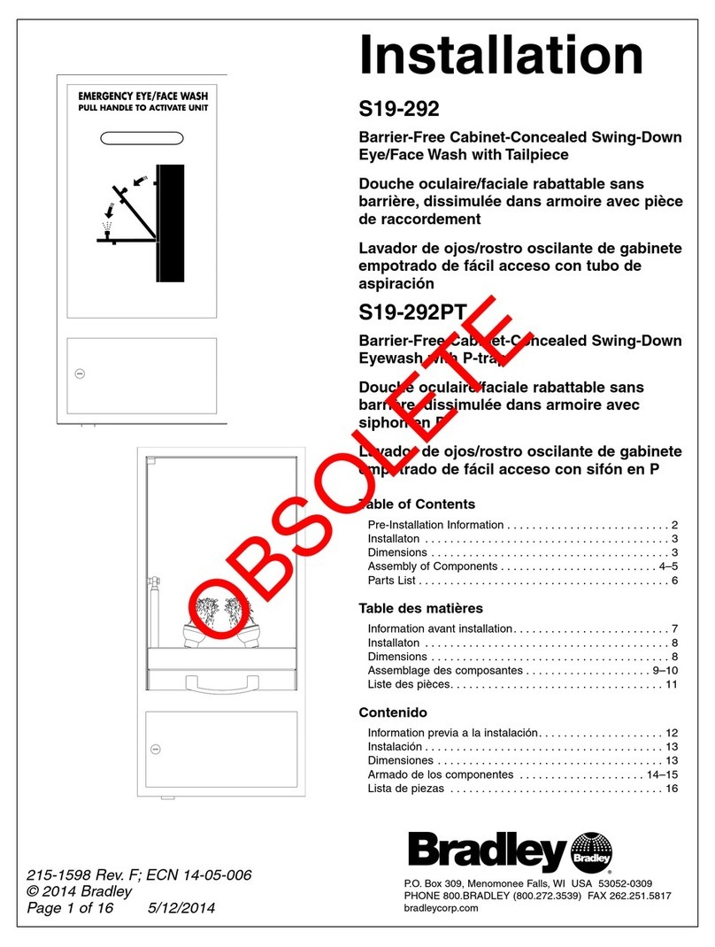 Bradley S19-292 User manual
