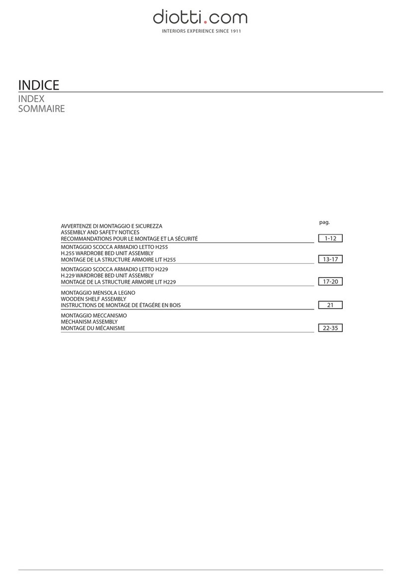 diotti WIDE ASSEMBLY AND SAFETY NOTICES