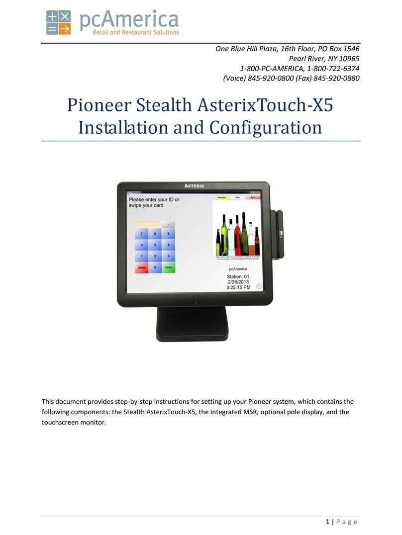 PIONEERPOS Asterix Touch-X5 Operating and maintenance instructions