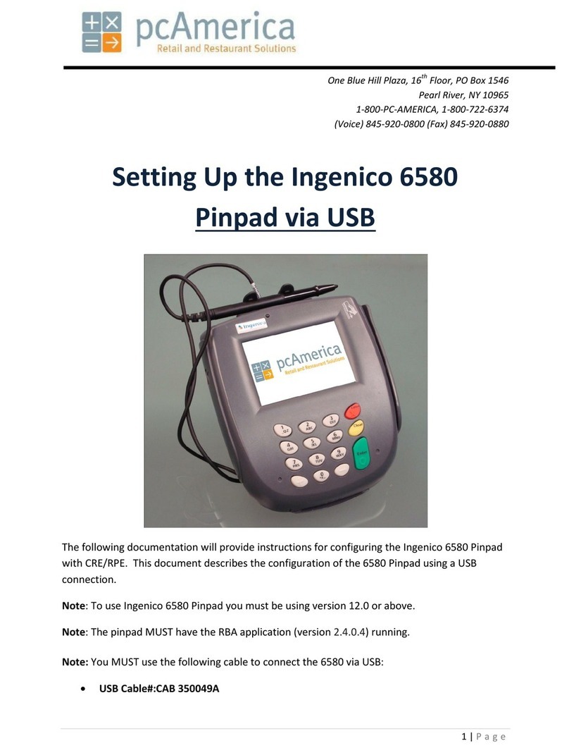 Ingenico 6580 User instructions Ingenico 6580 User instructions