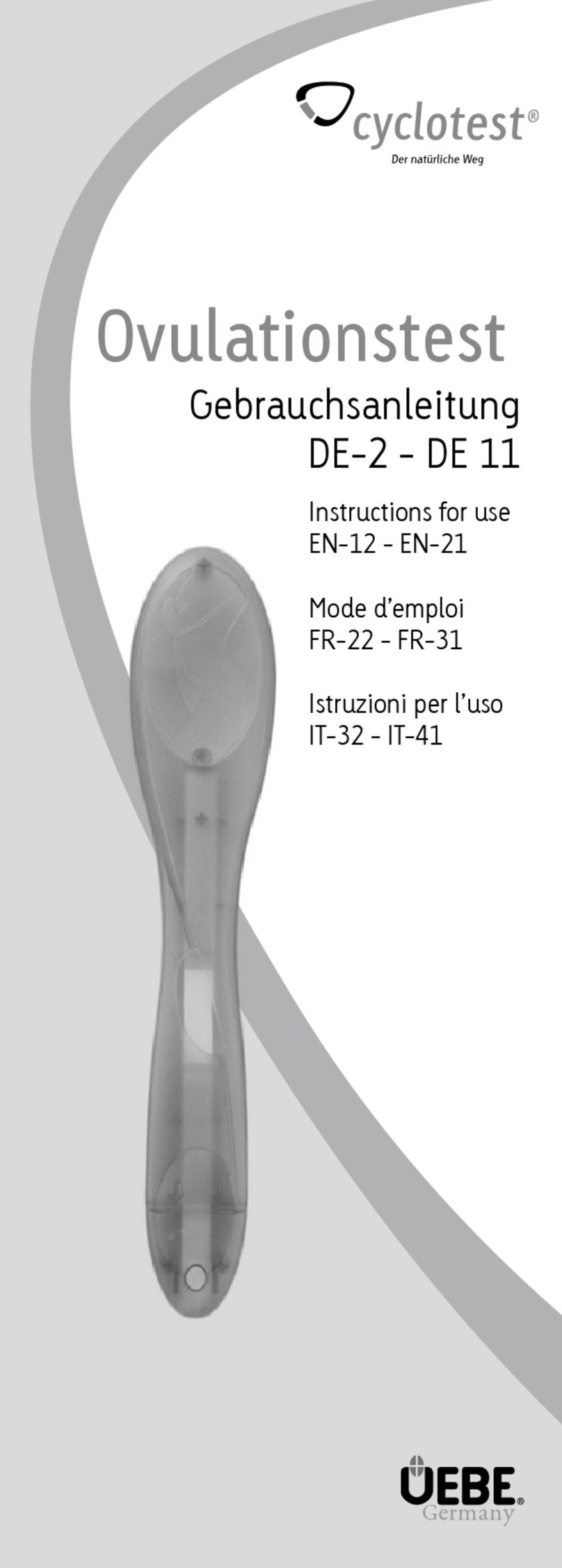 uebe cyclotest 9030 Instructions for use