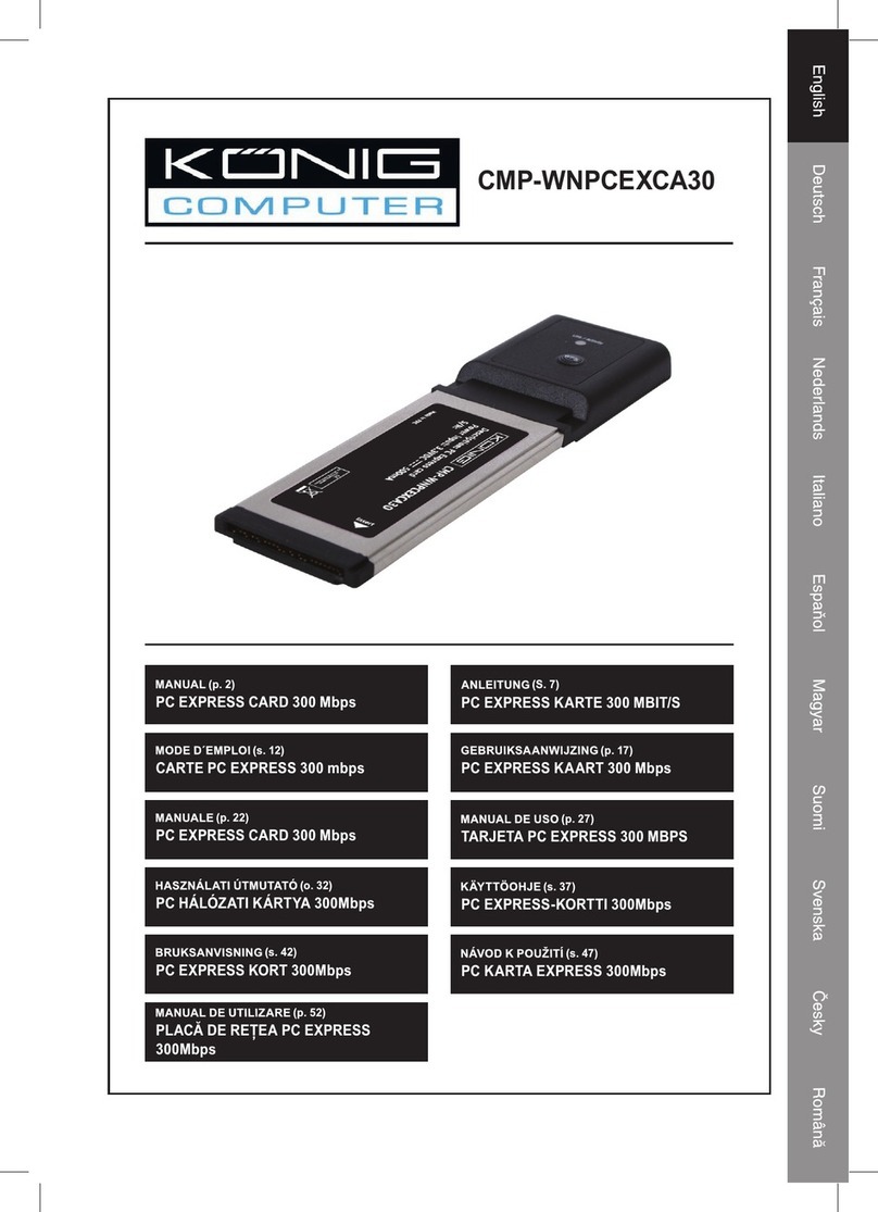 Konig CMP-WNPCEXCA30 manual