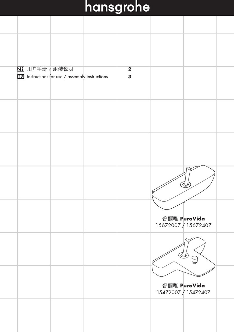 Hans Grohe PuraVida 15672007 Instructions for use/assembly instructions