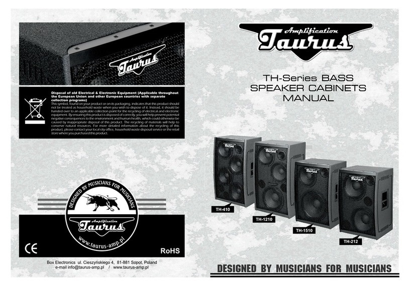 Taurus Amplification TH Series manual Taurus Amplification TH Series manual