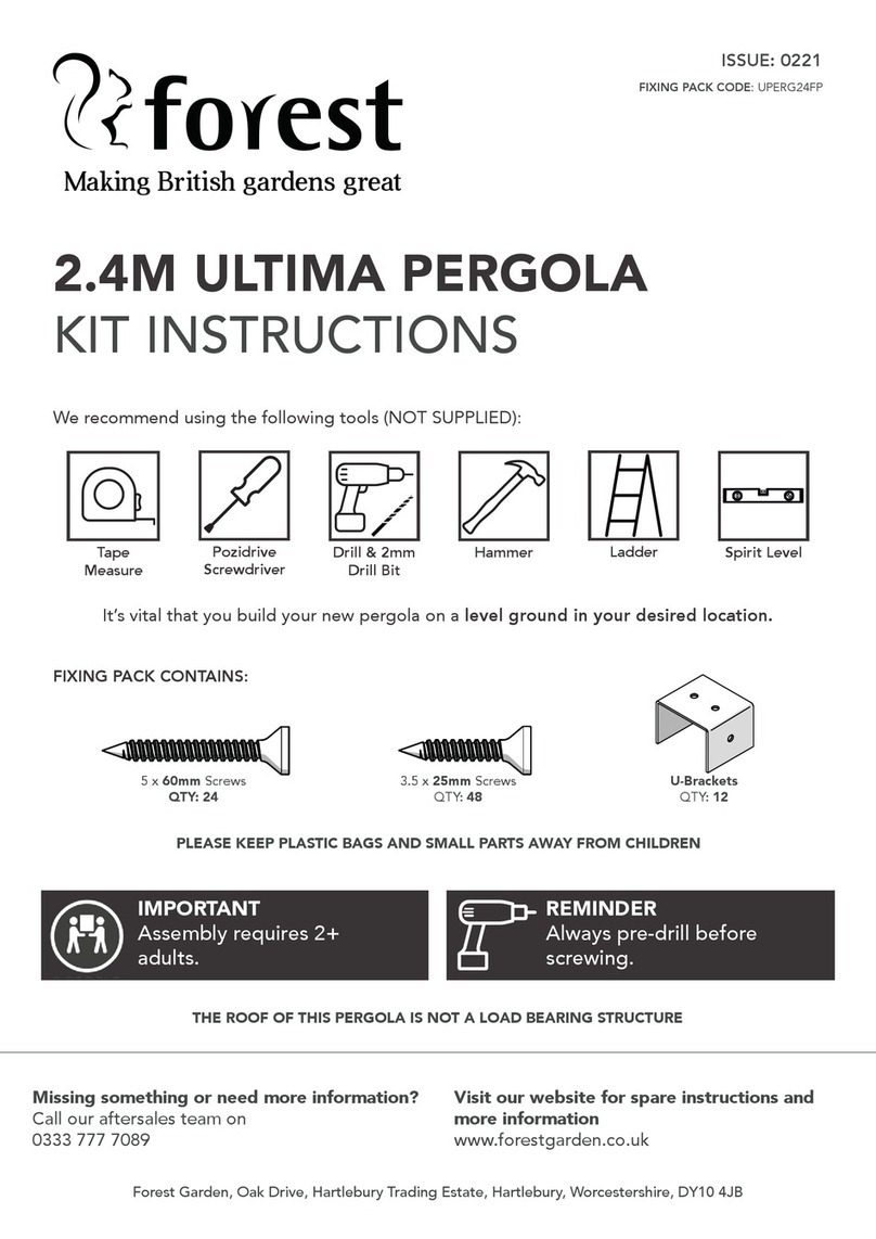 Forest 2.4M ULTIMA PERGOLA Manual