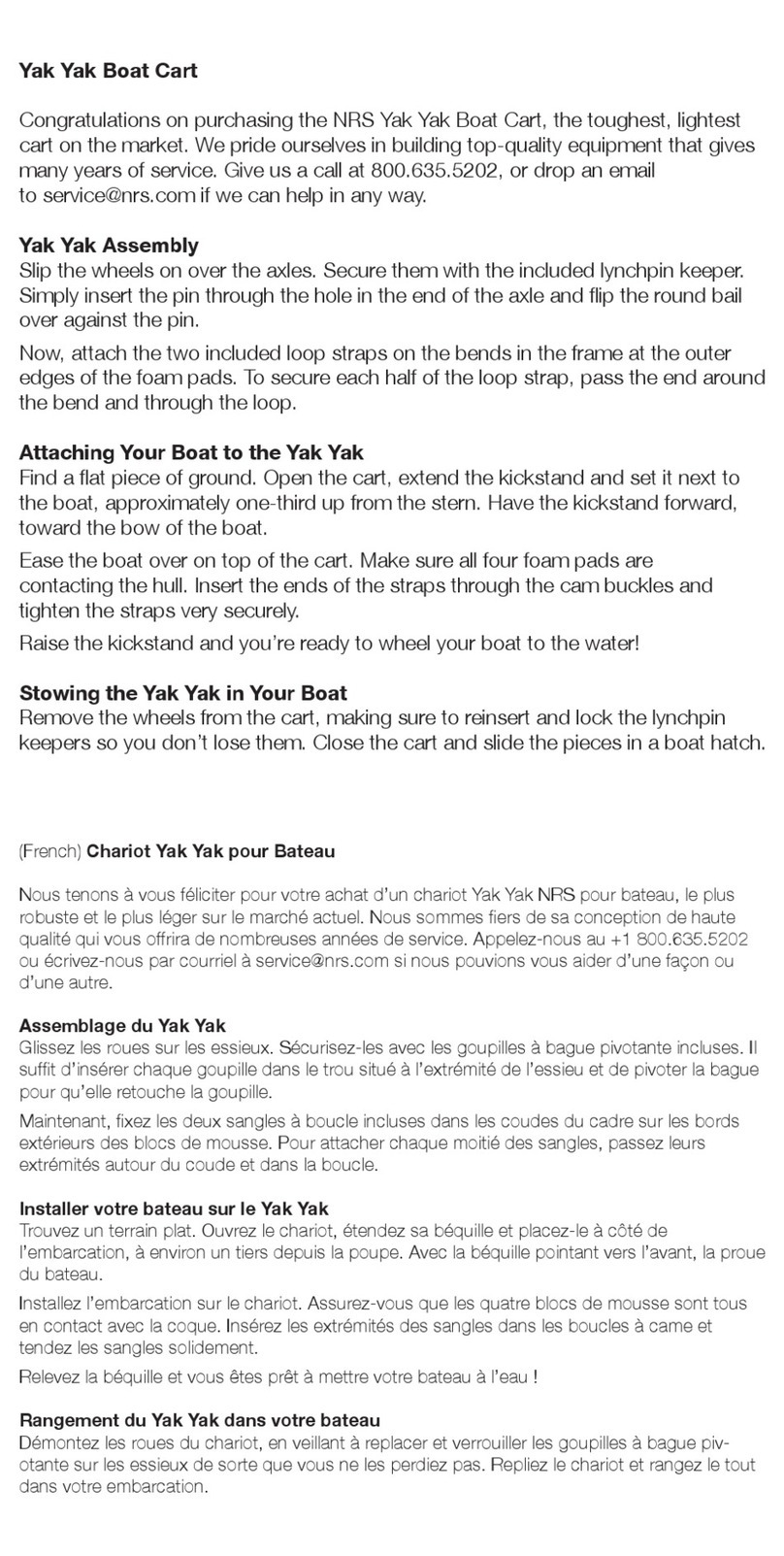 NRS Yak Yak quick start guide