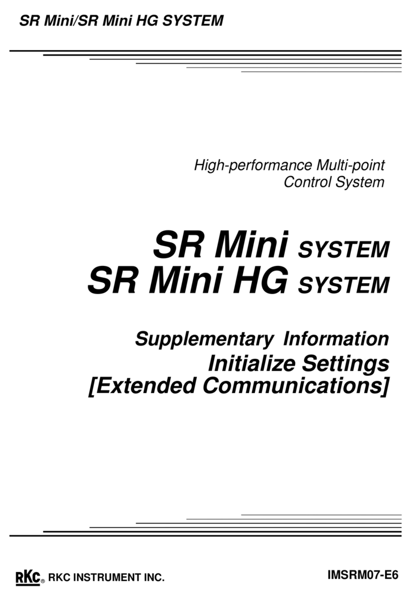 RKC INSTRUMENT SR Mini System Owner's manual