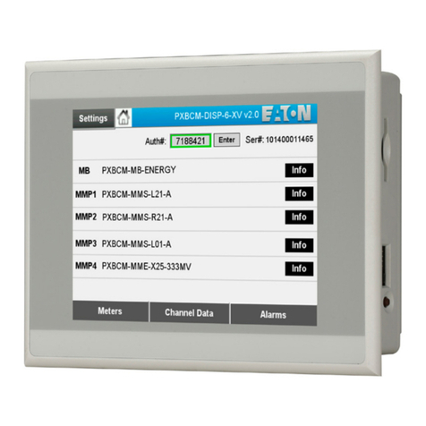 Eaton PXBCM-DISP-6-XV User manual