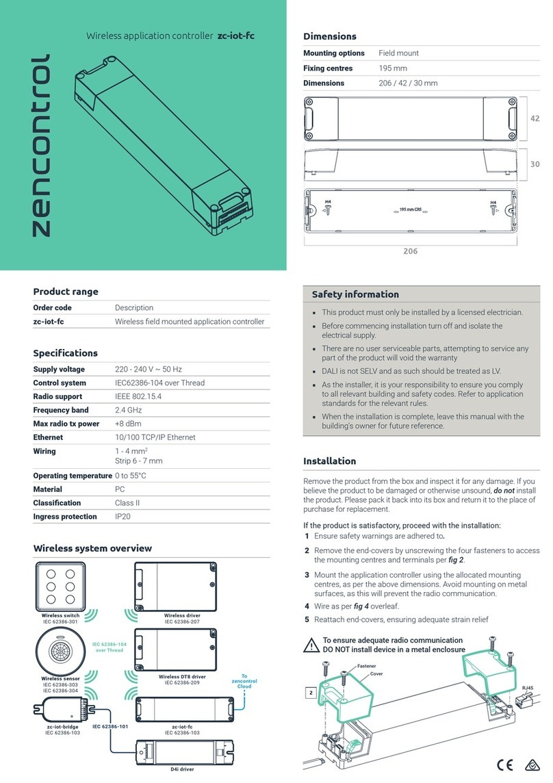 Zencontrol zc-iot-fc Instruction manual