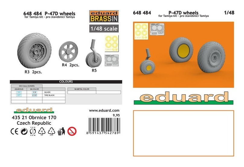 Eduard BRASSIN P-47D wheels User manual