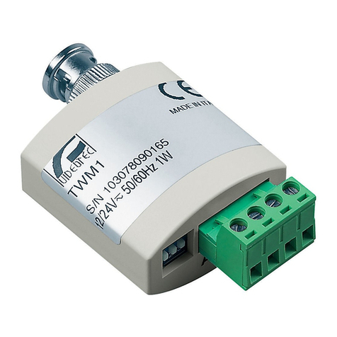 Videotec TWM1 operating instructions