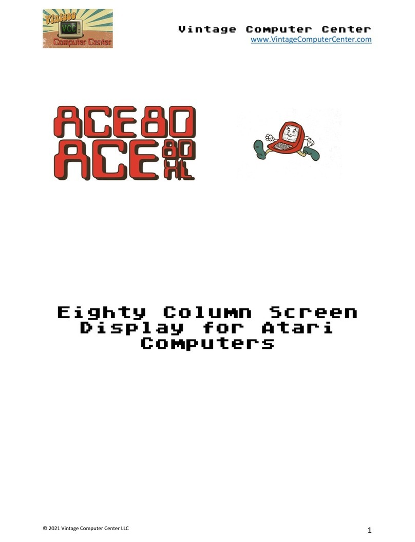 Atari Ace 80 User manual Atari Ace 80 User manual