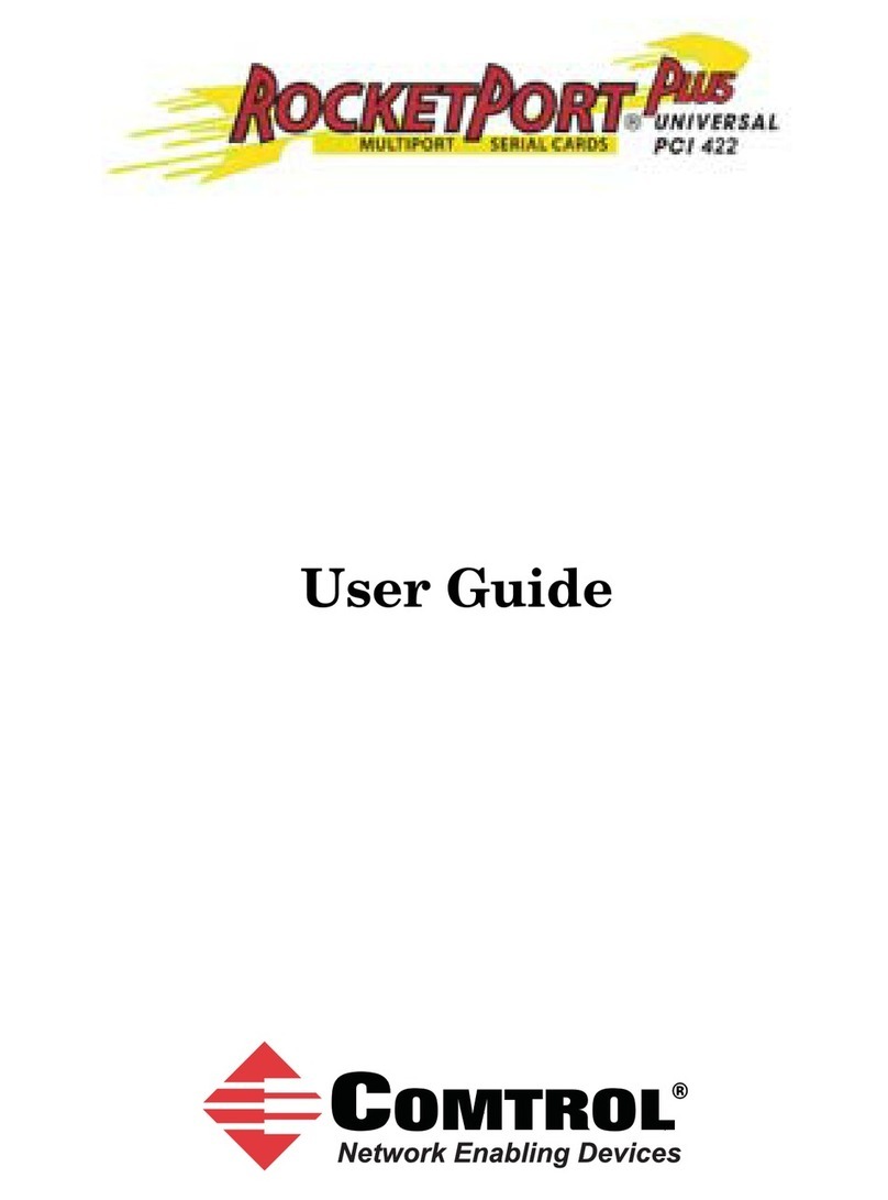 Comtrol RocketPort uPCI Plus 422 Series user guide