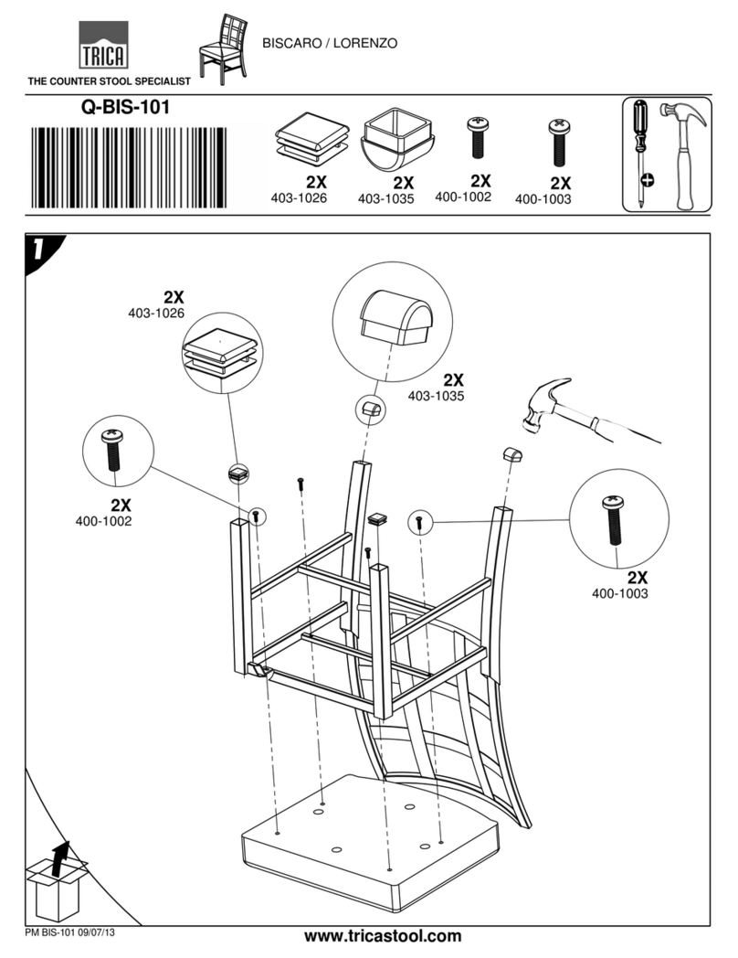 TRICA Biscaro Plus Chair with High Back instructions
