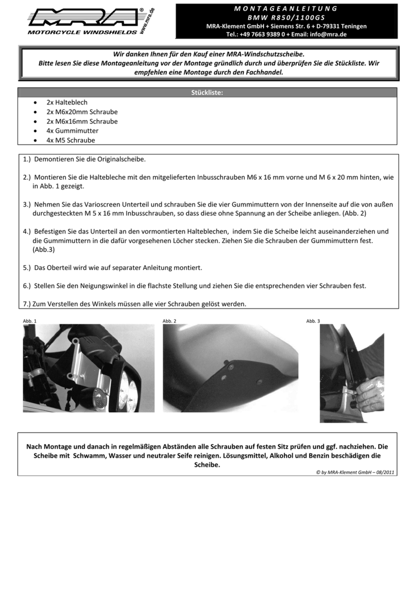 MRA Vario Maxi installation manual