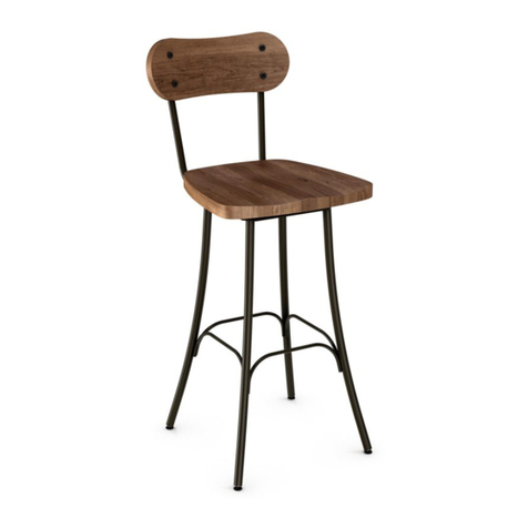 Amisco Bean Swivel Stool with Seat Cushion and Wood Back... User manual Amisco Bean Swivel Stool with Seat Cushion and Wood Back... User manual