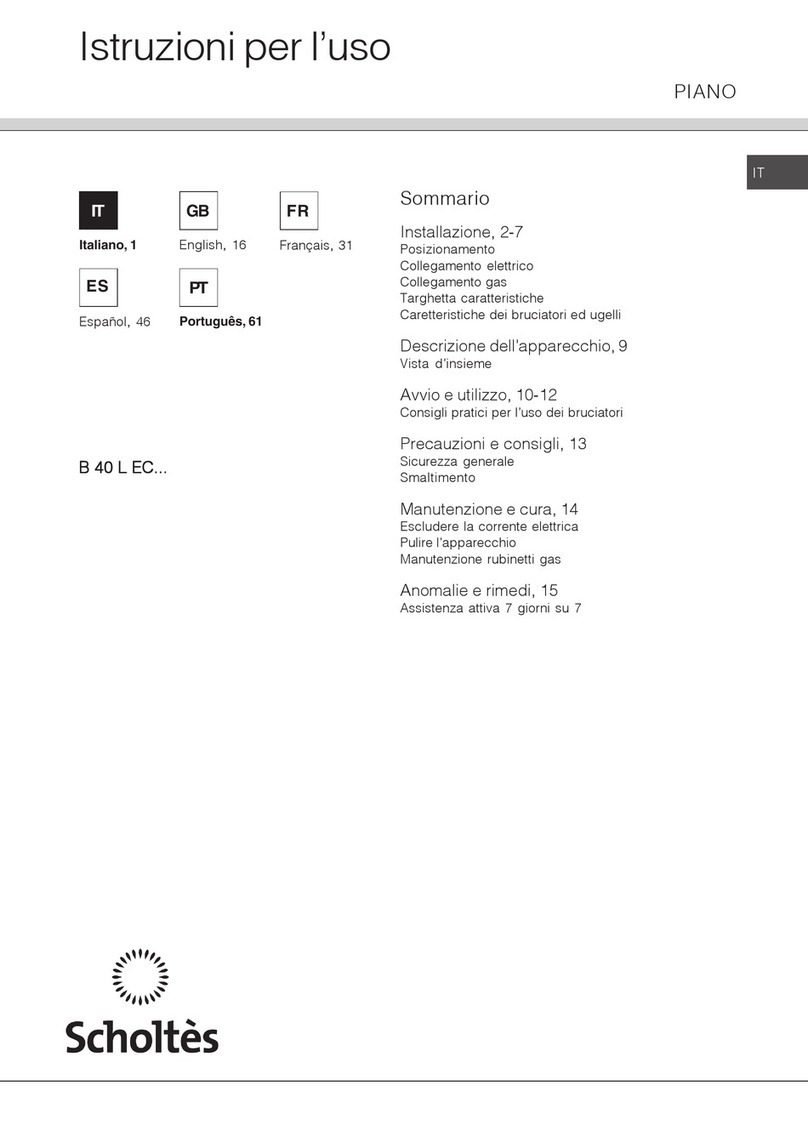 SCHOLTES B 40 L EC Series operating instructions