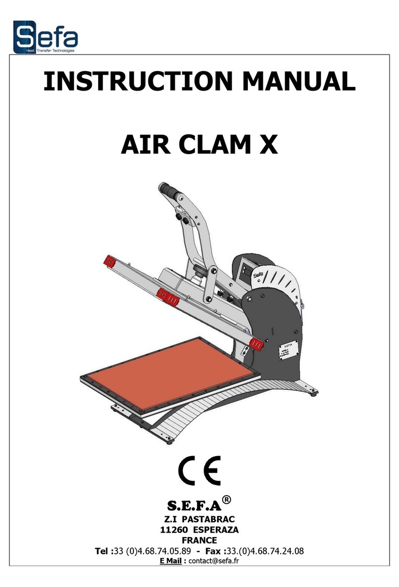 Sefa AIR CLAM X User manual