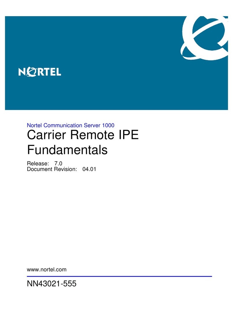 Nortel Communication Server 100 manual
