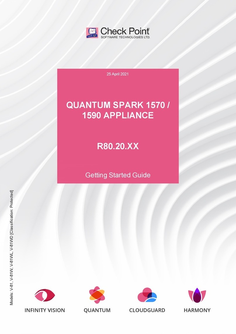 Checkpoint QUANTUM SPARK 1570 User manual