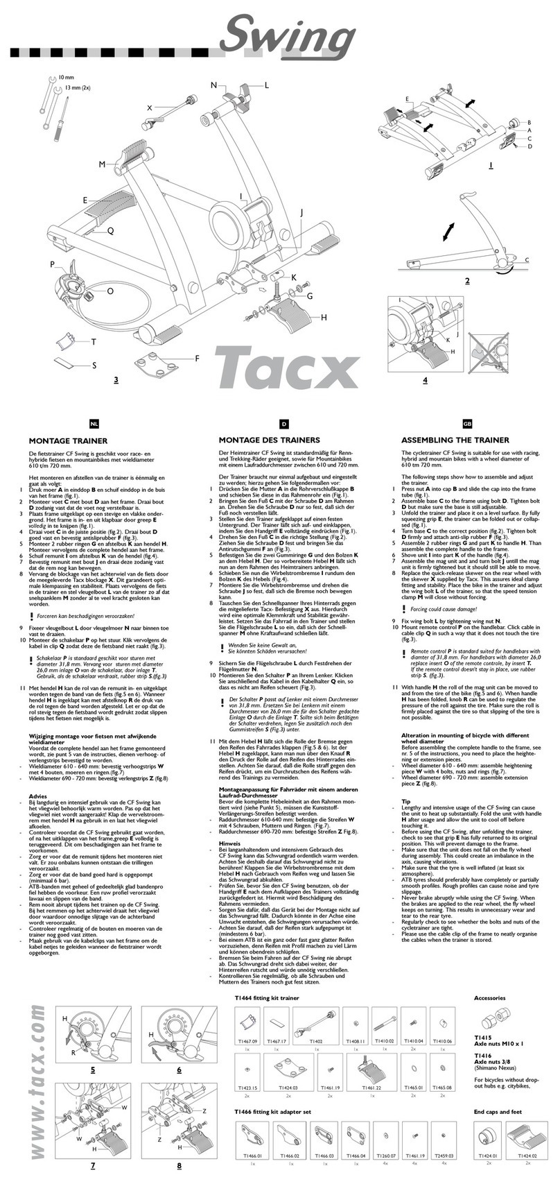 Tacx CF Swing User manual