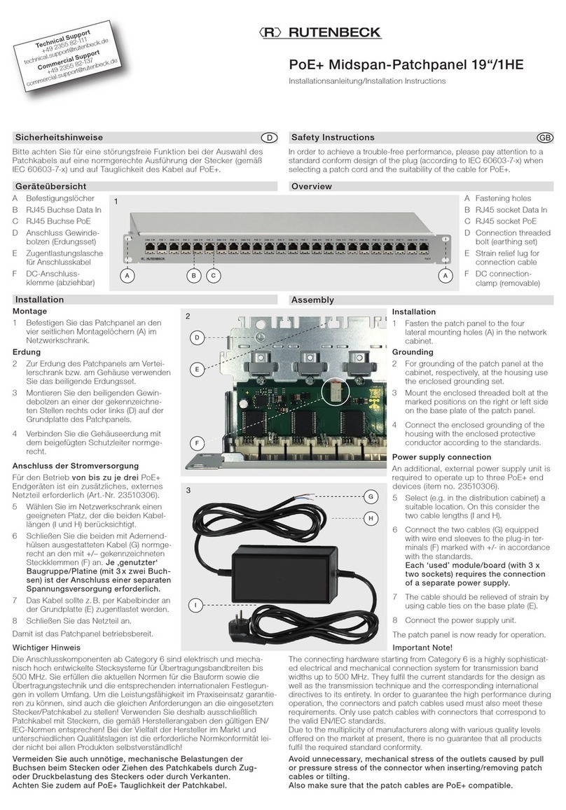 Rutenbeck 23510305 Installation instructions