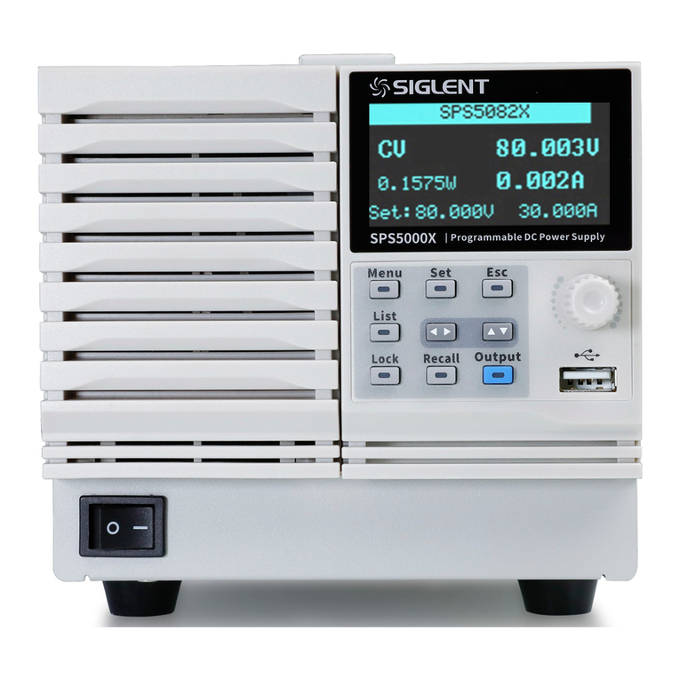 SIGLENT SPS5000X Series user manual