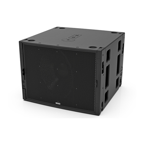 Nexo MSUB18 Series quick start guide