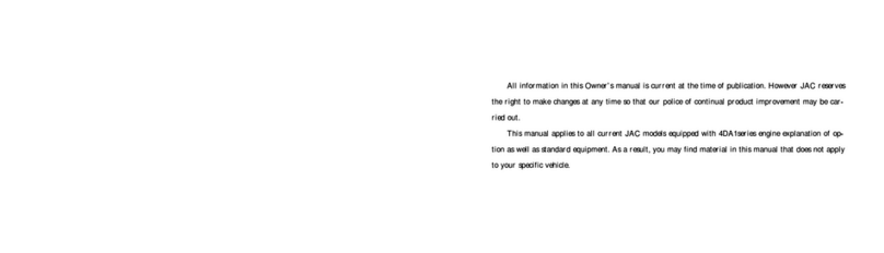 JAC HFC1035KD owner's manual
