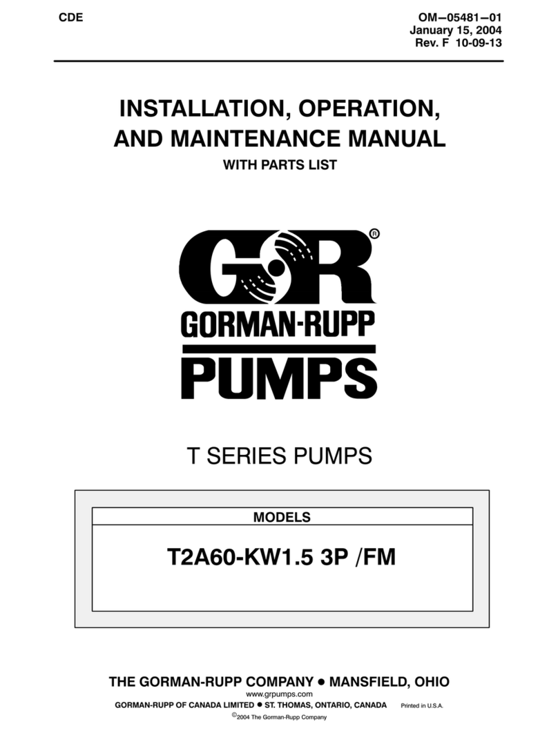 GORMAN-RUPP SUPER T SERIES User manual