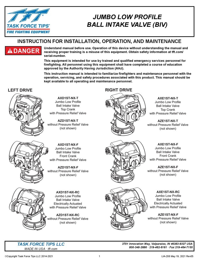 TFT AXD1ST-NX-T Instructions for installation, operation and maintenance