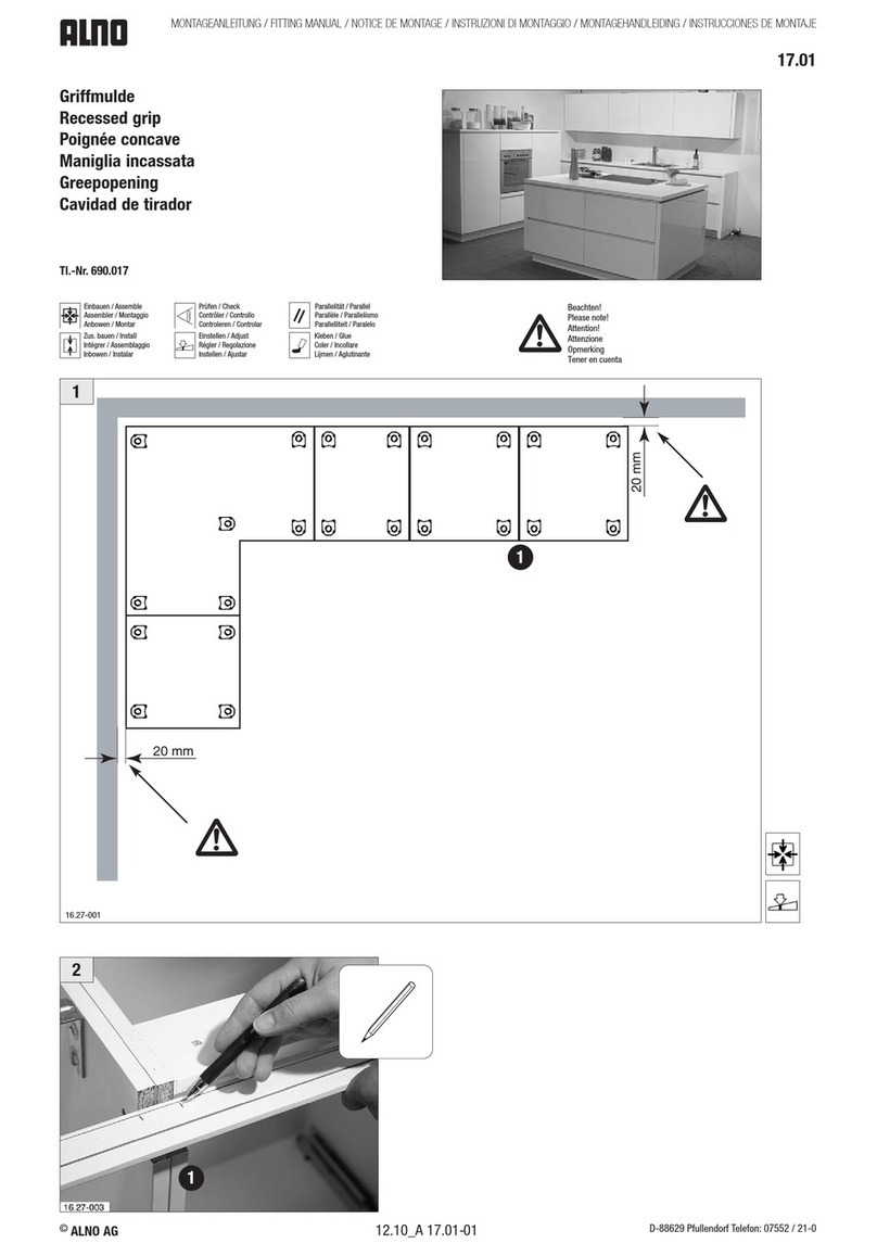 Alno 690.017 Fitting manual