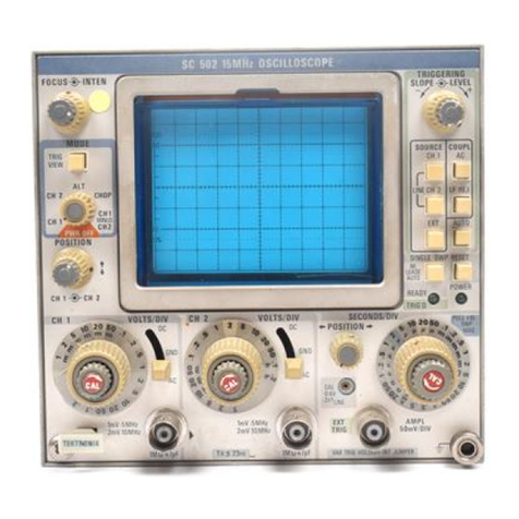 artisan Tektronix SC 502 instruction manual