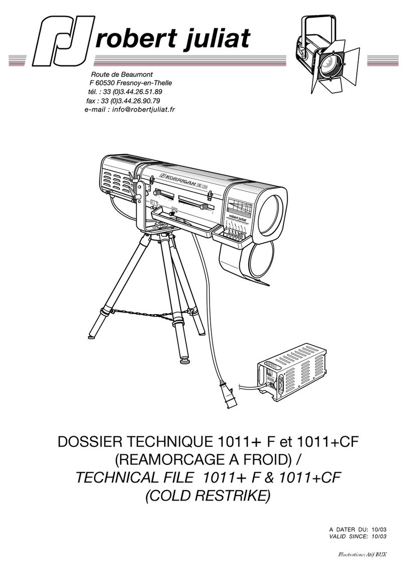 Robert Juliat 1011+ F Technical file