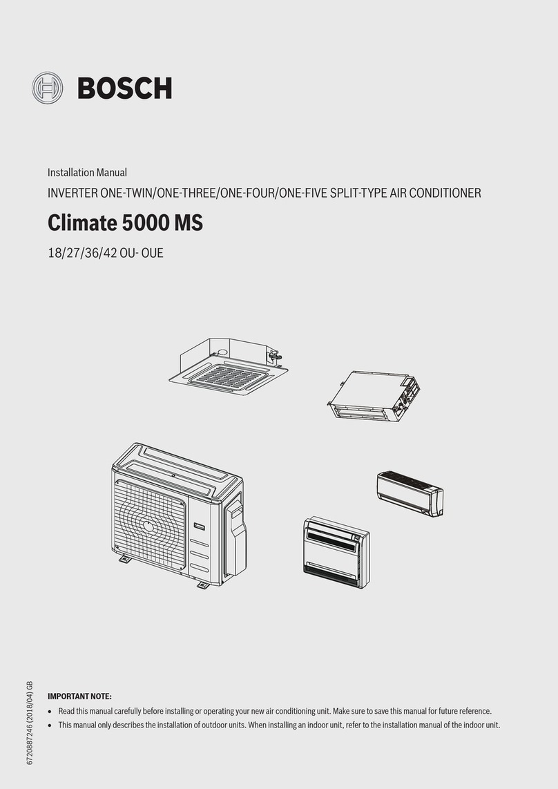 Bosch Climate 5000 MS 18 User manual