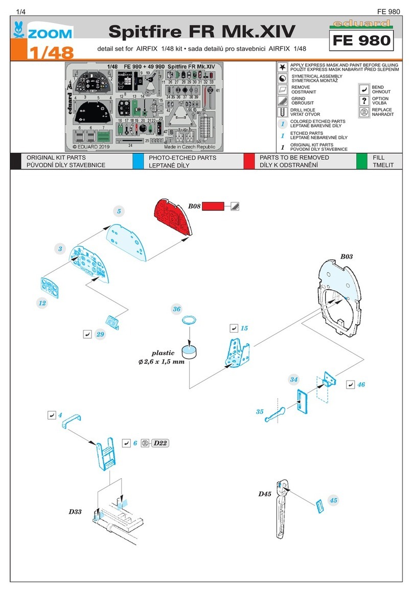 Eduard ZOOM Spitfire FR Mk.XIV User manual