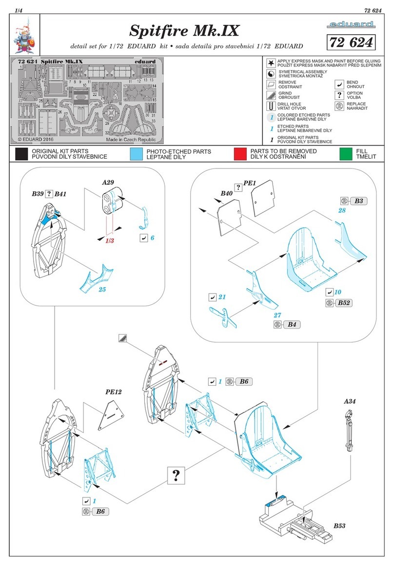 Eduard Spitfire Mk.IX User manual