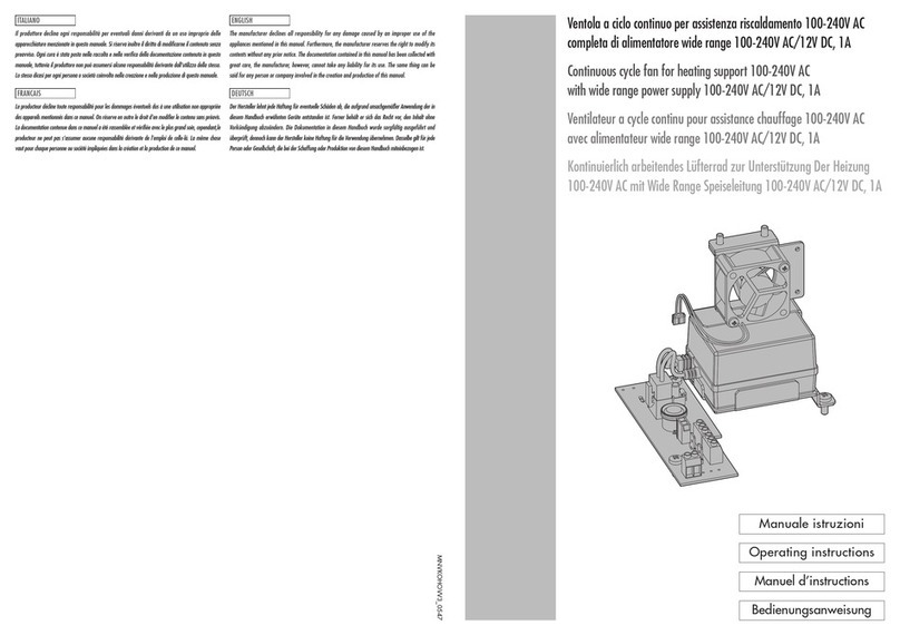 Videotec OHOVV3 operating instructions