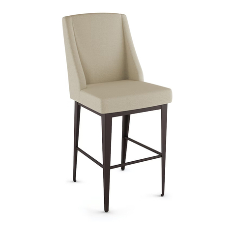 Amisco Bridget Upholstered Farmhouse Bar Stool... User manual