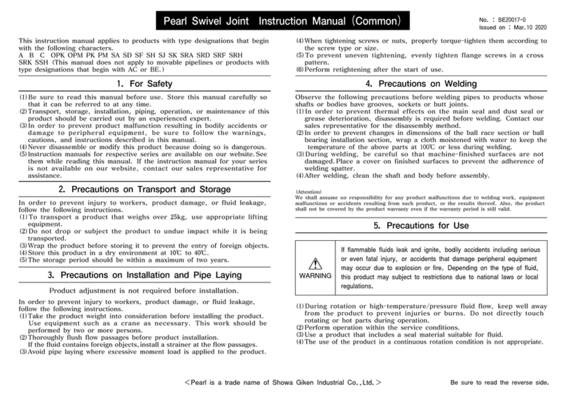 Showa A Series instruction manual Showa A Series instruction manual
