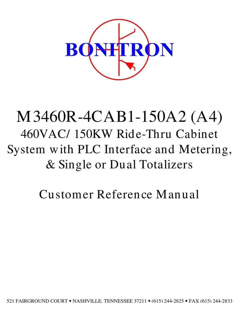 bonitron M3460R Customer Reference Manual
