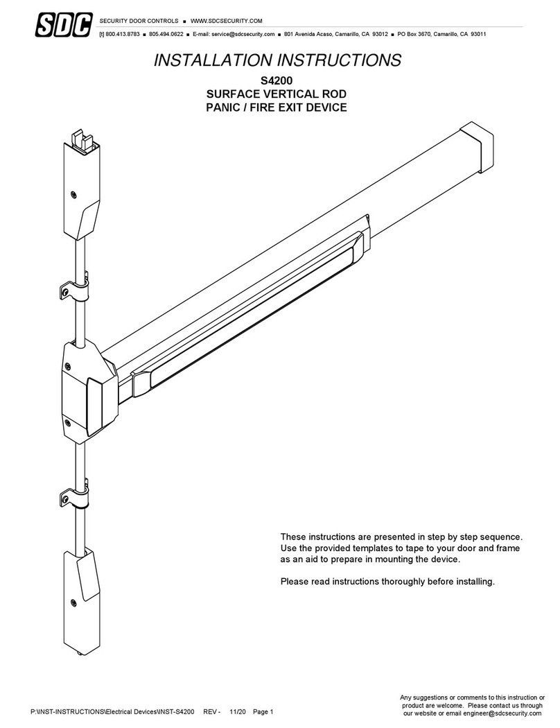 SDC S4200 installation instructions
