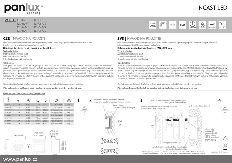 Panlux IC-J01/T instructions