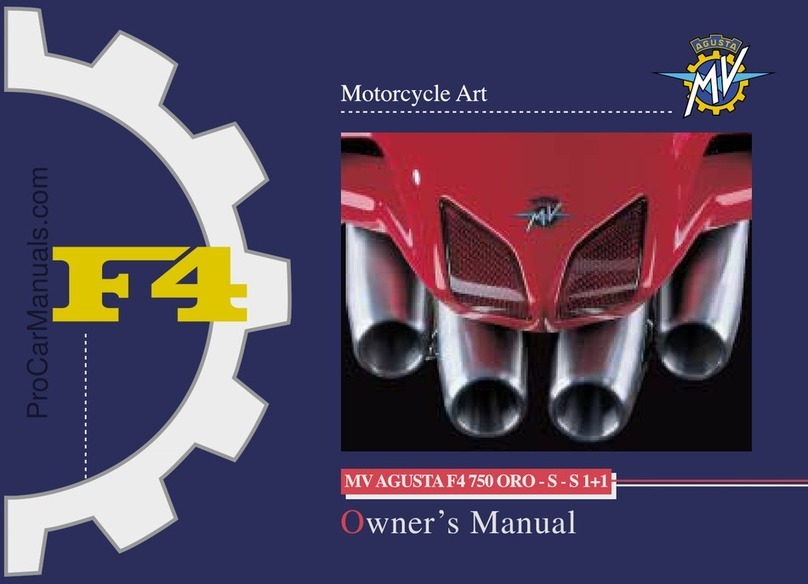 MV Agusta F4 750 ORO-S-S 1+1 2000 owner's manual