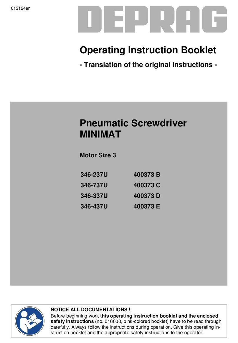 Deprag MINIMAT 346-237U User manual