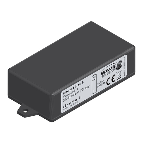 cinetto Wave Sensor Quick use guide
