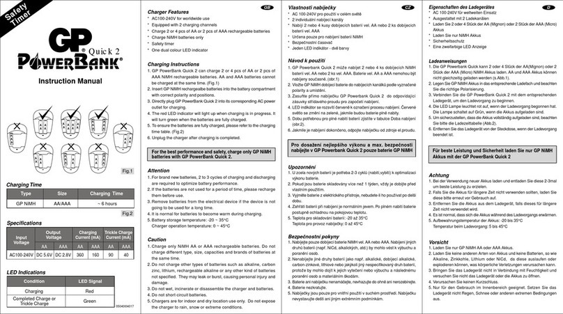 GP PowerBank Quick 2 instruction manual